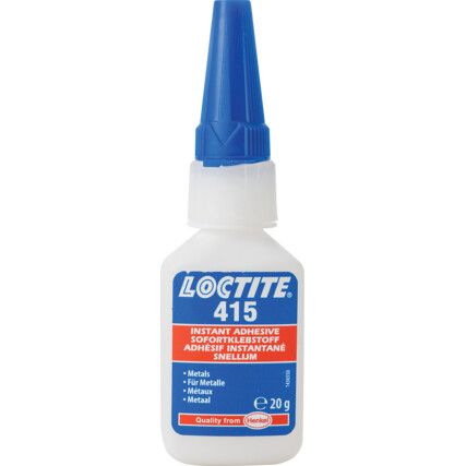 Instant Adhesive, Instant Bonding Time, Bottle, 20g