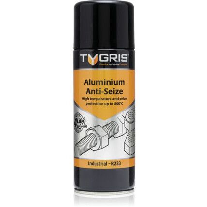 Industrial, Aluminium Anti-Seize Lubricant, Aerosol, 400ml