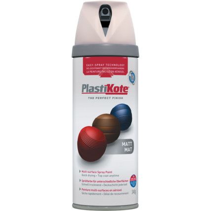 23103 Twist & Spray Matt Antique White Aerosol Paint - 400ml