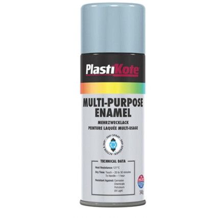 Multi-Purpose Gloss Grey Enamel Aerosol Paint - 400ml