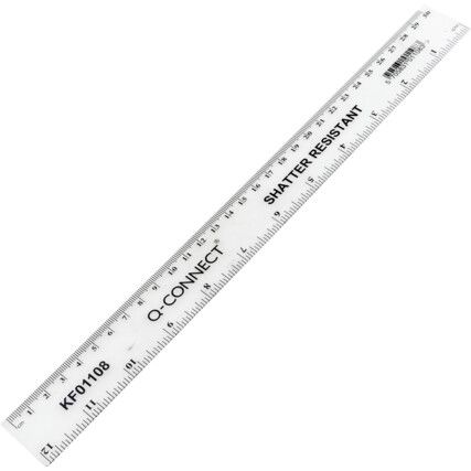 12" SHATTERPROOF RULER