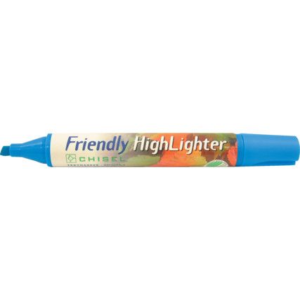 Highlighter , Blue , Chisel , 10 Pack