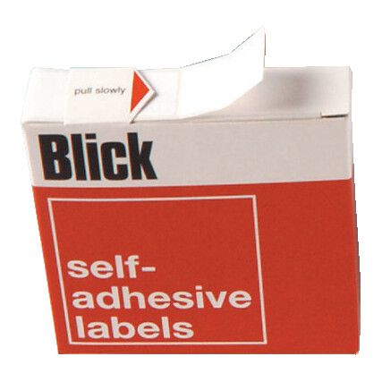 BLICK LABEL 19MM WHT DISPENSER 005551