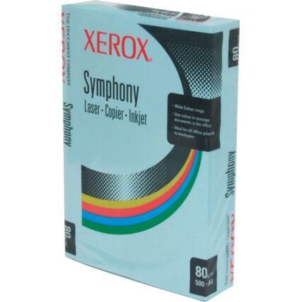 Symphony Coloured Copier Paper A4 80gsm Mid Blue 003R93968