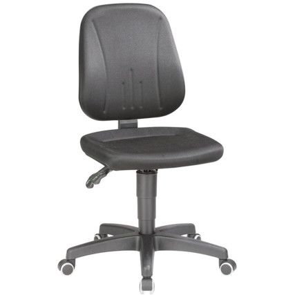 ESD Unitec 9653 Low Workplace Chair With Castors - Synthetic Leather	