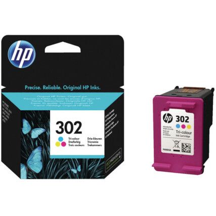 F6U65AE 302 INKJET CARTRIDGE CMY