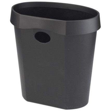 DTR Eco Black Waste Bin, 18 Litre, Made From 100% Recycled Plastic