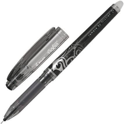 Frixion Point, Rollerball Pen, Black, Non-Retractable, Fine, 0.5mm Line Width, Refill Core, 12 Pack