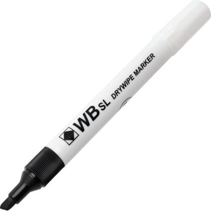 Whiteboard Marker, Black, Medium, Chisel, Non-Retractable, 1 Pack