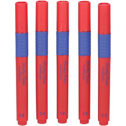 Handwriting Pen, Blue, Medium Tip Size, 1mm Line Width, Pack of 12