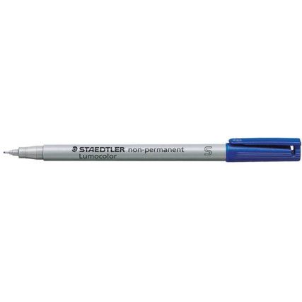 311 Lumocolor, OHP Marker Pen, Blue, Fine, Bullet, Non-Retractable, 10 Pack