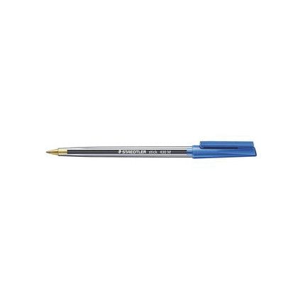 430, Ballpoint Pen, Blue, Non-Retractable, Medium, 1mm Line Width, Non-Refillable, 10 Pack