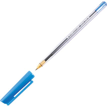 430, Ballpoint Pen, Blue, Non-Retractable, Medium, 1mm Line Width, Non-Refillable, 50 Pack