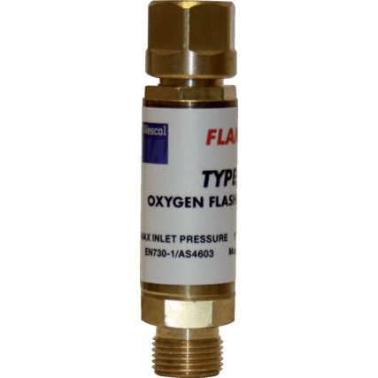 Standard In-line Flashback Arrestor - Oxygen