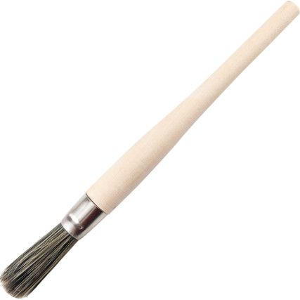 5/32in., Round, Natural Bristle, Sash Brush, Handle Wood