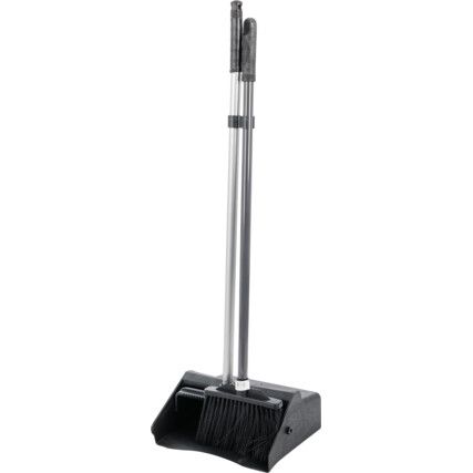 Lobby Dustpan & Brush Set, Black