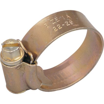 6 ZINC PLATED HOSE CLIPS