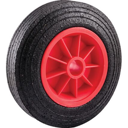 RUBBER TYRE POLYPROP' CTR200mm-1"B WHEEL