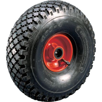 PNEUMATIC TYRE STEEL CTR355mm-1"B WHEEL R/BRG