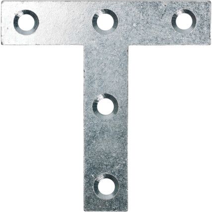 75mm TEE PLATE BZP - E/GALV(PK-10)