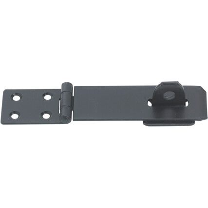 150mm SAFETY HASP & STAPLE BLACK