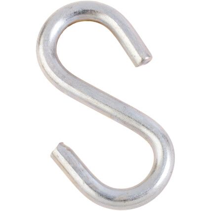 25mm x 3mm S-HOOK BZP-ELECTROGALV (PK-10)