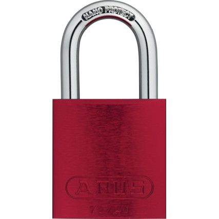 72/40 40mm Aluminium Padlock Red