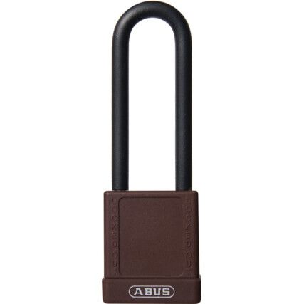 74/40HB75 40mm Aluminium Padlock 1-Key 75mm Long Shackle Brown