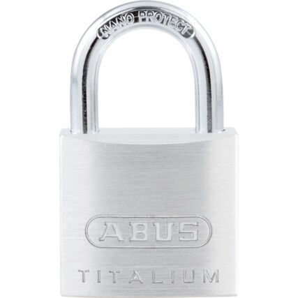 Keyed Padlock, Keyed Different, Aluminium, Silver, 30mm Width, Weatherproof