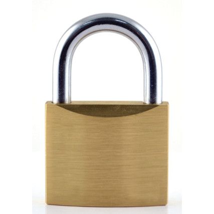 Keyed Padlock, Keyed Different, Brass, Bronze, 50mm Width, Weatherproof