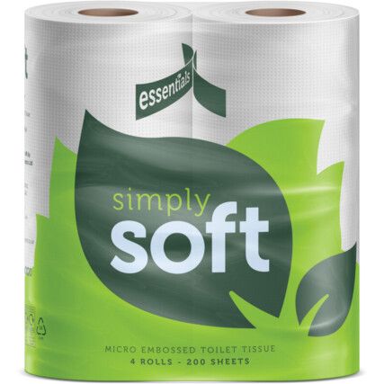 2PLY 200SHT TOILET ROLL (CS-48)