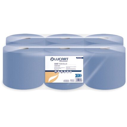 2 PLY BLUE CENTREFEED 175mm X150m 6 ROLLS PER CASE