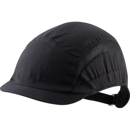 First Base™, Bump Cap, Black, Vented, Micro Peak, 54cm to 59cm