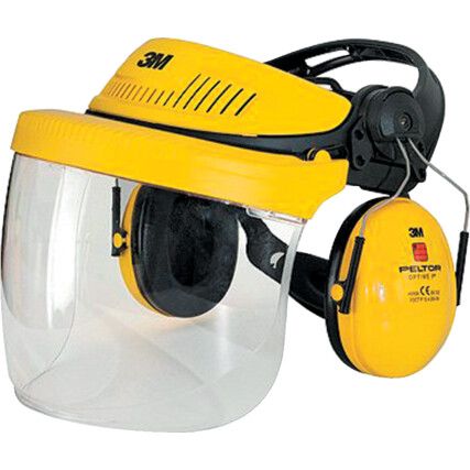 G500 Industrial Headgear Visor & Optime I Ear Muff