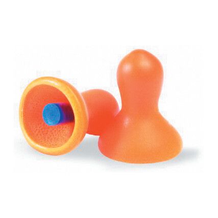 Quiet, Reusable Ear Plugs, Uncorded, Flared Bullet, 28dB, Orange, Foam, Pk-50 Pairs