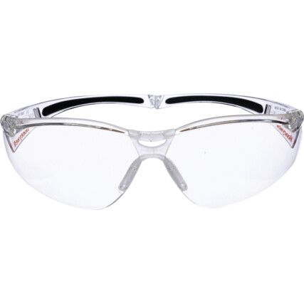 Safety Glasses, Clear Lens, Wraparound, Clear Frame, Anti-Fog/Anti-Mist/Scratch-resistant/UV-resistant