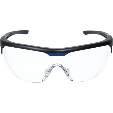 Millennia, Safety Glasses, Clear Lens, Half-Frame, Black Frame, Anti-Fog/Scratch-resistant/UV-resistant