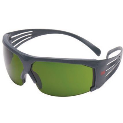 Safety Glasses, Green Lens, Half-Frame, Grey Frame, Anti-Fog/Scratch-resistant/UV-resistant