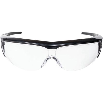 Millennia, Safety Glasses, Clear Lens, Half-Frame, Black Frame, Impact-resistant/Scratch-resistant/UV-resistant