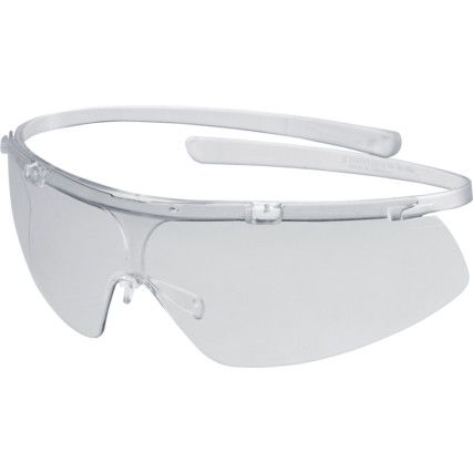 Super G, Safety Glasses, Silver Mirror Lens, Half-Frame, Clear Frame, High Temperature Resistant/Impact-resistant/Scratch-resistant/Sun Glare/UV-resistant