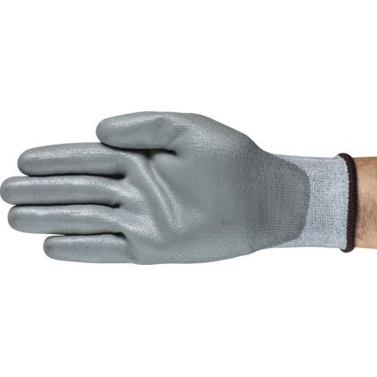 11-727 HyFlex® Intercept Cut Resistant Gloves, Grey, EN388: 2016, 4, 3, 4, 2, B, PU Palm, Ansell Intercept Technology, Size 9