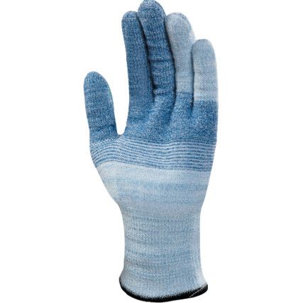 74-718 VersaTouch Cut Resistant Gloves, Blue, EN388: 2016, 4, X, 4, X, E, Uncoated, Nylon/Polyester, Size 8