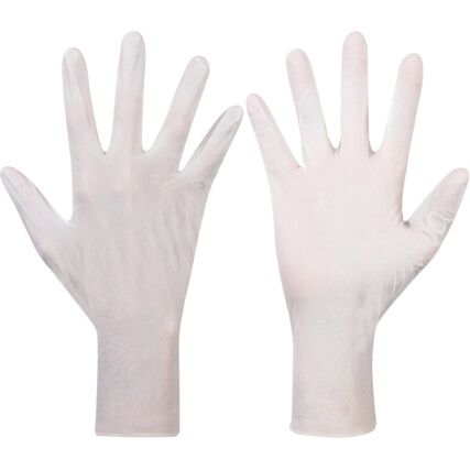 Nitrilite 93-311 Disposable Gloves, Natural, Nitrile, 3.9mil Thickness, Powder Free, Size 8, Pack of 100