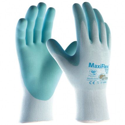 34-824 MAXIFLEX ACTIVE KNIT WRISTNBR PALM COATED GLOVES SZ-8