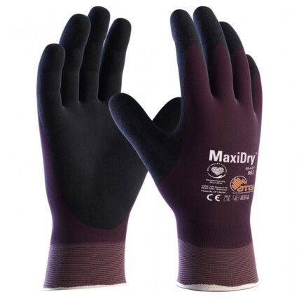 56-427 MAXIDRY KNIT WRIST NBR FULLY COATED GLOVES SZ-11