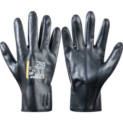 882 Tegera® Mechanical Hazard Gloves, Black, Nylon Liner, Nitrile Foam Coating, EN388: 2016, 4, 1, 2, 1, X, Size 10