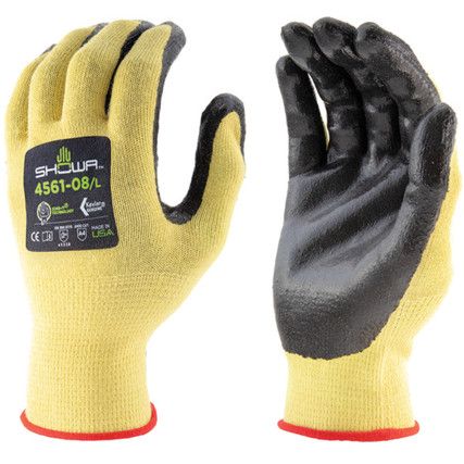 SHOWA 4561 NITRILE COATED CUT D GLOVES SIZE 8/L