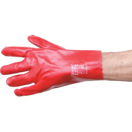 Red PVC Gloves - 11 Inch