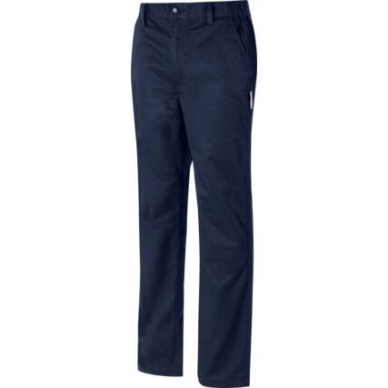 Work Trousers, Navy Blue, 34" Waist, Regular Fit, 31" Leg