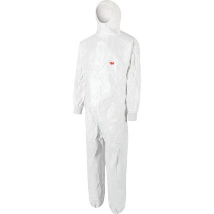 4540+, Chemical Protective Coveralls, Disposable, Type 5/6, Blue/White, Laminates, Zipper Closure, Chest 39-43", L